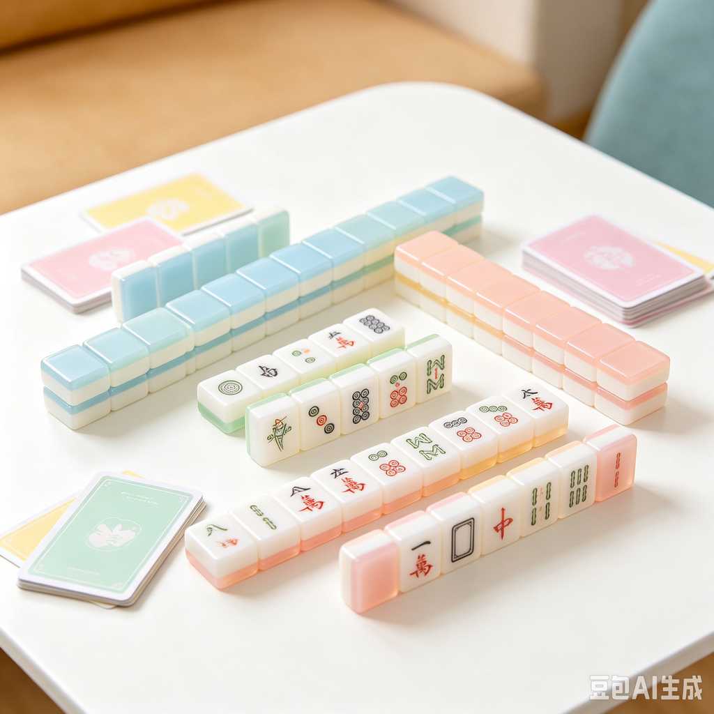 mahjong rule card included