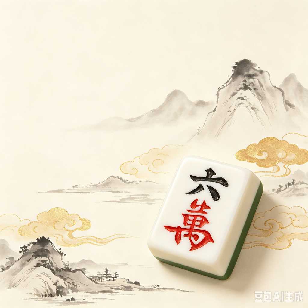 decorative text mahjong set